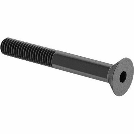 BSC PREFERRED Black-Oxide Alloy Steel Hex Drive Flat Head Screw 3/8-16 Thread Size 3 Long, 10PK 91253A636